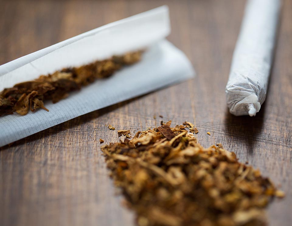 Rolled tobacco cigarettes shouldn't have much added sugar or chemicals