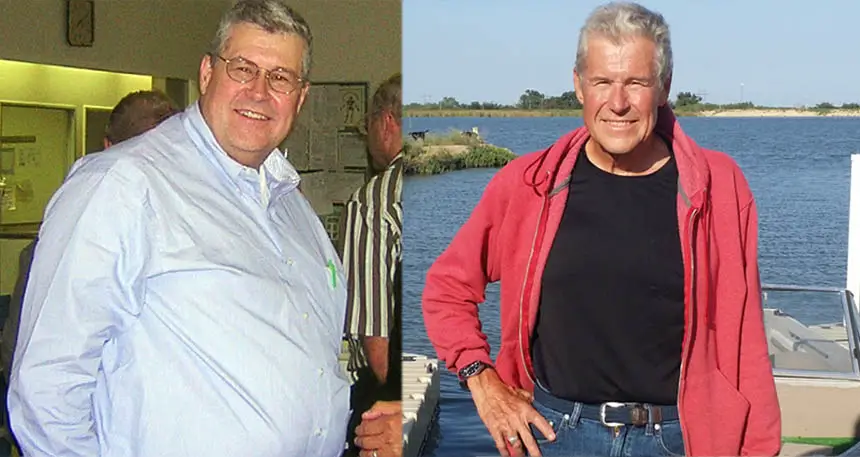 Dr. Paul Mabry before and after low-carb and zero-carb diet